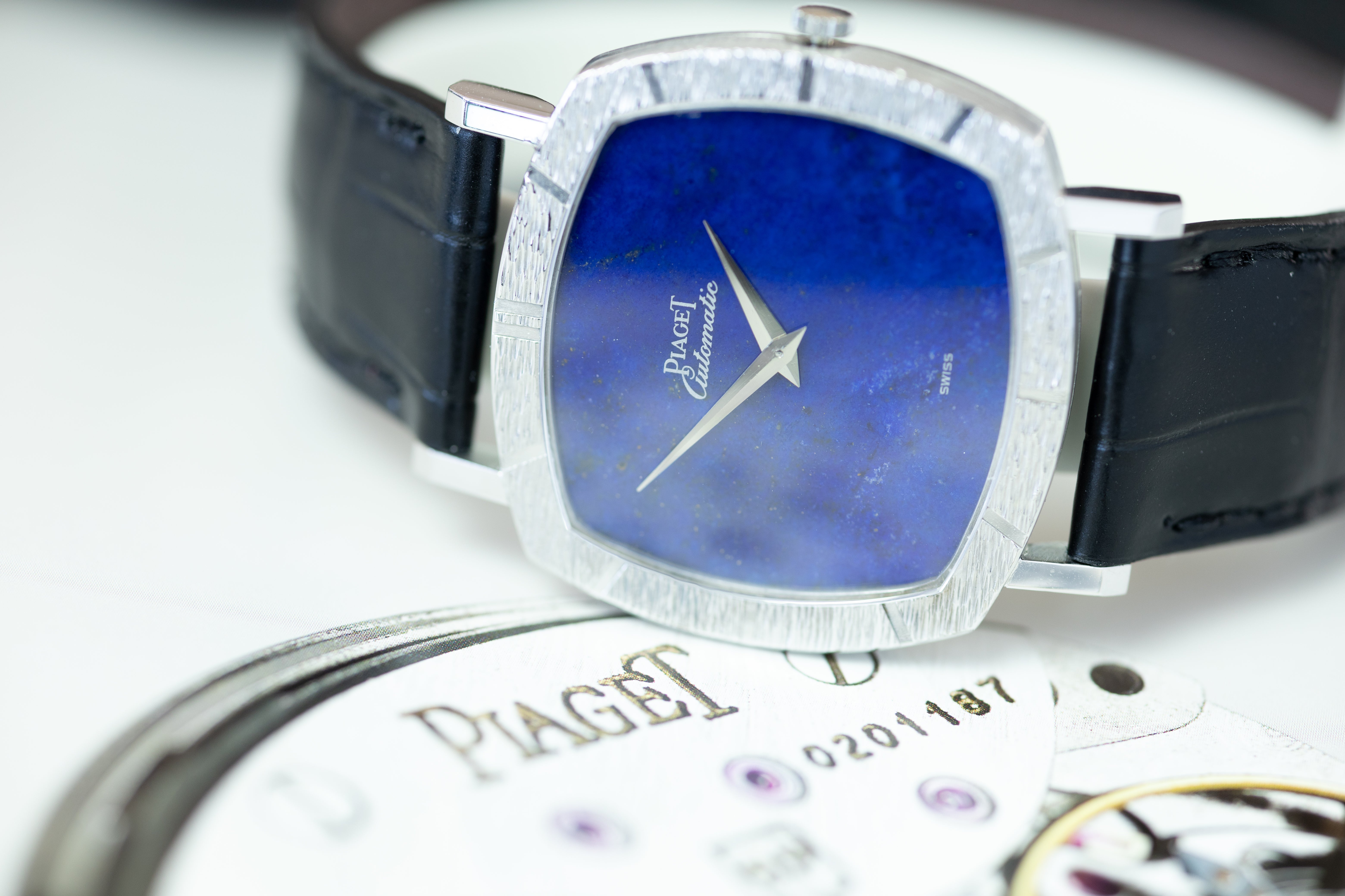 Piaget Vintage Cushion Automatic 'Lapis Lazilu'